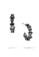 Mystic Topaz Crystal Hoops